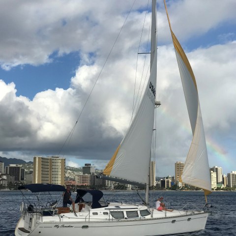 lateral view of boat
