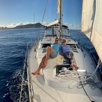 a small boat in a body of water