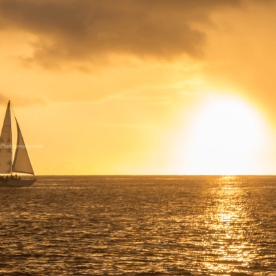 a boat in a large body of water
