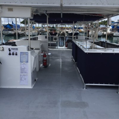 a boat is docked at the airport